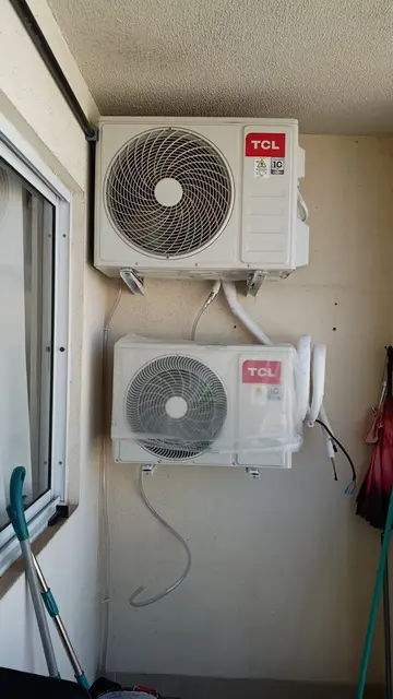 Unidade externa de ar-condicionado instalada pela MM-AR
